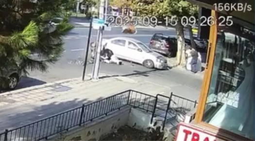 ÇORLU’DA OTOMOBİL VE MOTOSİKLET ÇARPIŞTI