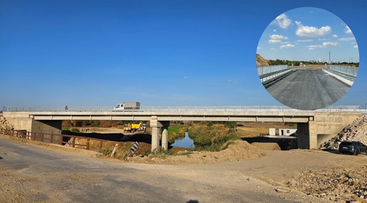 ALACAOĞLU KÖYÜNDE KÖPRÜ YAPIMI SONA ERDİ