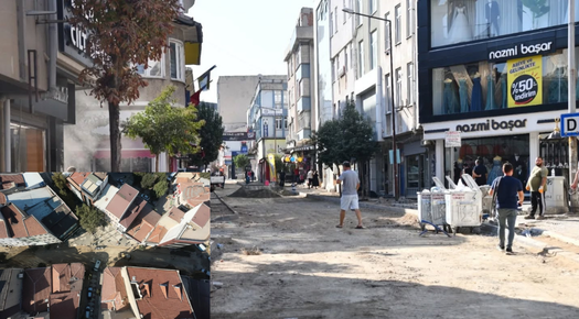 KEŞAN’DA ÇARŞI MERKEZİ YENİLENİYOR