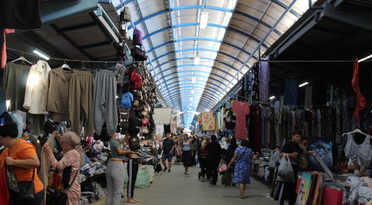 EDİRNE ULUS PAZARI’NDA YOĞUN KALABALIK