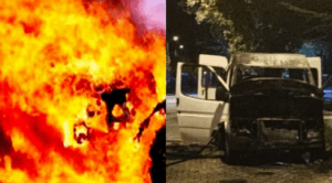 HAFİF TİCARİ ARAÇTA YANGIN ÇIKTI!