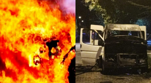 KIRKLARELİ’NDE HAFİF TİCARİ ARAÇTA YANGIN ÇIKTI!