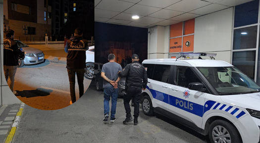 TRAFİKTE ARACINDAN HAVAYA ATEŞ AÇTI, GÖZALTINA ALINDI