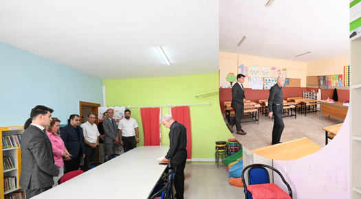 VALİ UĞUR TURAN, KÖY OKULLARINDA İNCELEMEDE BULUNDU