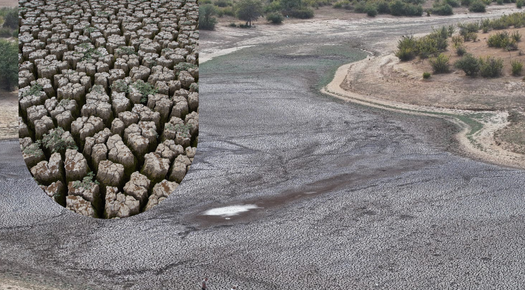 ŞERBETTAR GÖLETİ KURAKLIK NEDENİYLE TAMAMEN KURUDU