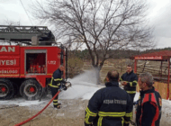 KEŞAN İTFAİYESİ 8 AYDA 1319 OLAYA MÜDAHALE ETTİ