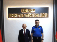 MEHMET KERMAN’DAN EDİRNE EMNİYET MÜDÜRÜNE ZİYARET