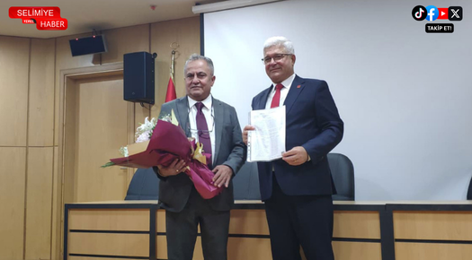 YÜCEL BALKANLI MAZBATASINI ALARAK GÖREVİNE BAŞLADI