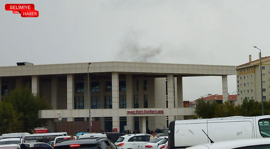 DEVLET HASTANESİNDE YANGIN ÇIKTI