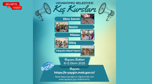 UZUNKÖPRÜ BELEDİYESİ, KIŞ KURSLARI BAŞLIYOR