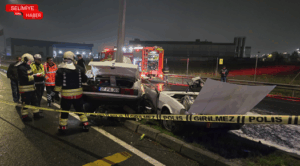 TEKİRDAĞ’DA DİREĞE ÇARPAN OTOMOBİLİN SÜRÜCÜSÜ YARALANDI