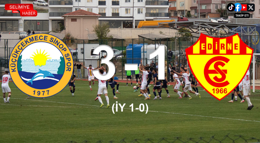 EDİRNESPOR İYİ MÜCADELE ETTİ AMA SAHADAN MAĞLUP AYRILDI