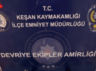 EDİRNE’DE TABANCA VE FİŞEKLER ELE GEÇİRİLDİ