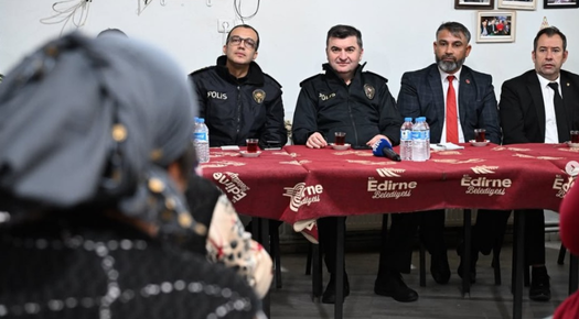 EDİRNE’DE HUZUR TOPLANTISI: EMNİYET VATANDAŞLA BULUŞTU