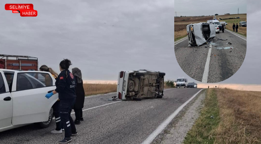 EDİRNE’DE İKİ OTOMOBİL ÇARPIŞTI: 3 YARALI