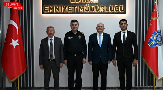 EDİRNE KAYMAKAMLARINDAN MÜDÜR AYHAN’A ZİYARET