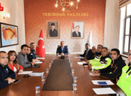 TEKİRDAĞ’DA KARAYOLLARI TRAFİK GÜVENLİĞİ TOPLANTISI