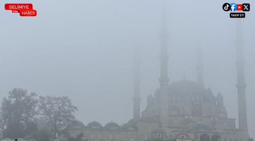 EDİRNE’DE YOĞUN SİS ETKİSİNİ SÜRDÜRÜYOR