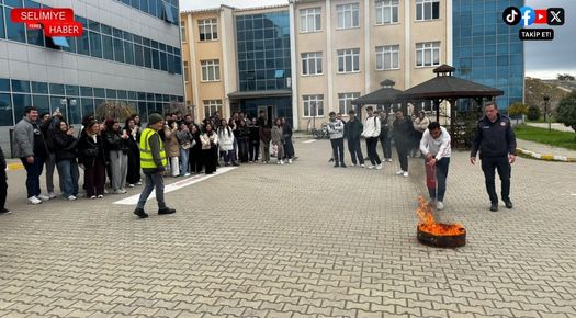 TRAKYA ÜNİVERSİTESİNDE TEMEL YANGIN EĞİTİMİ VERİLDİ