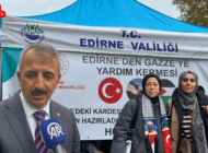 EDİRNE’DEN GAZZE’YE YARDIM KERMESİ DÜZENLENDİ