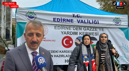 EDİRNE’DEN GAZZE’YE YARDIM KERMESİ DÜZENLENDİ