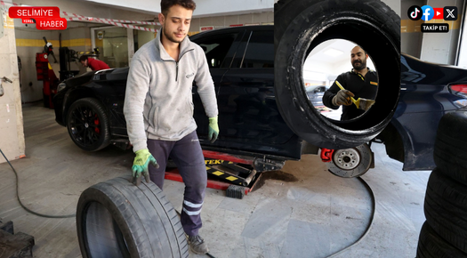 TRAKYA’DA LASTİKÇİLERDE “KIŞ LASTİĞİ” MESAİSİ YAŞANIYOR