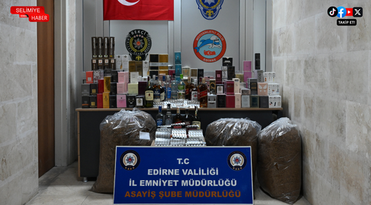 EDİRNE’DE KAÇAKÇILIK OPERASYONU: 19 ŞİŞE KAÇAK İÇKİ