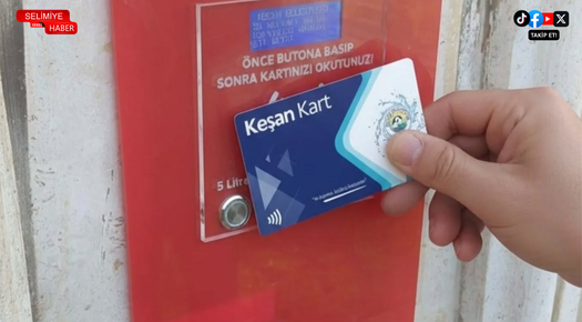 HAYIR ÇEŞMELERİNDE KARTLI SİSTEM DÖNEMİ BAŞLADI