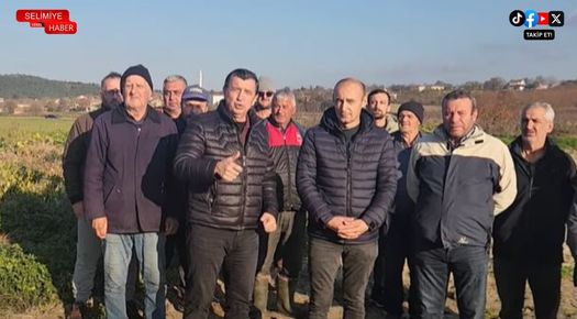 ÇERİBAŞI KÖYÜ SAKİNLERİ RÜZGAR TÜRBİNLERİNE KARŞI AYAKTA