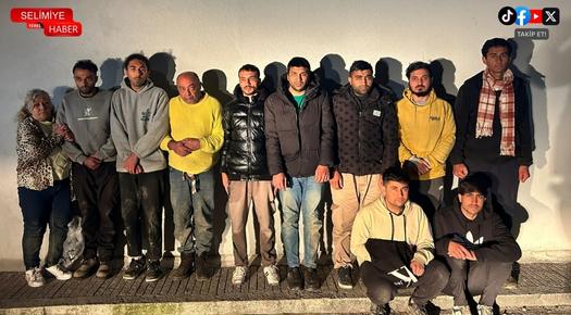 EDİRNE’DE 32 DÜZENSİZ GÖÇMEN YAKALANDI