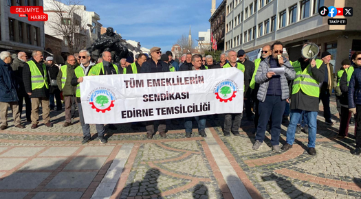 EMEKLİLER YOKSULLUĞA KARŞI SOKAKTA