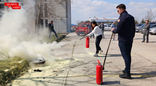 T.Ü’DE KAPSAMLI YANGIN TATBİKATI GERÇEKLEŞTİRİLDİ