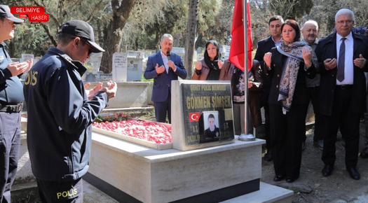 POLİS HAFTASI’NDA GENCAN ŞEHİT KABİRLERİNİ ZİYARET ETTİ