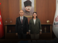 EDİRNE VALİ YARDIMCISI SIDKI ZEHİN’DEN BELEDİYEYE VEDA ZİYARETİ