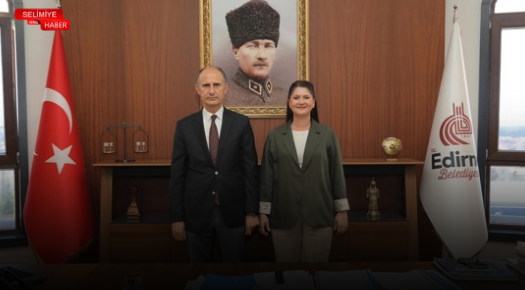 EDİRNE VALİ YARDIMCISI SIDKI ZEHİN’DEN BELEDİYEYE VEDA ZİYARETİ