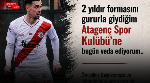 BAŞARILI ORTA SAHA OYUNCUSU BERKAY AYKIZ, ATA GENÇ SPOR’A VEDA ETTİ