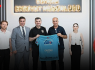 AKDAĞ VE YÖNETİMİNDEN EMNİYET MÜDÜRÜ AYHAN’A ZİYARET