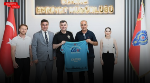 AKDAĞ VE YÖNETİMİNDEN EMNİYET MÜDÜRÜ AYHAN’A ZİYARET
