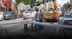 EDİRNE BELEDİYESİ KIYIK CADDESİ’NDE ÜSTYAPI ÇALIŞMALARINI SÜRDÜRÜYOR