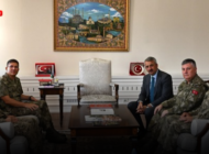 1. ORDU KOMUTANI ORGENERAL BAHTİYAR ERSAY’DAN VALİ YUNUS SEZER’E ZİYARET