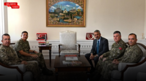 1. ORDU KOMUTANI ORGENERAL BAHTİYAR ERSAY’DAN VALİ YUNUS SEZER’E ZİYARET