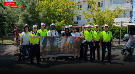 EDİRNE’DE MOTOSİKLET SÜRÜCÜLERİNE GÜVENLİK UYARISI