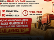 EDİRNE’DE BALYA BAĞLAMA FAALİYETLERİNE GEÇİCİ YASAK