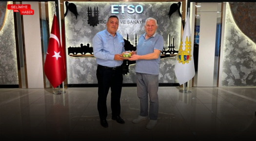 EDİRNE DENETİMLİ SERBESTLİK MÜDÜRÜ ALİ GÜÇTEKİN’DEN ODAYA ZİYARET