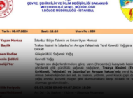 EDİRNE İÇİN KUVVETLİ SAĞANAK YAĞIŞ UYARISI