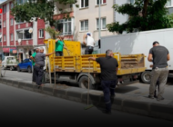 KIYIK CADDESİ’NDE ORTA REFÜJ FİDAN DİKİMLERİ BAŞLADI