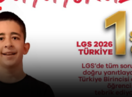 EDİRNELİ ÖĞRENCİ LGS 2026’DA TÜRKİYE BİRİNCİSİ OLDU