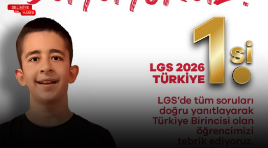 EDİRNELİ ÖĞRENCİ LGS 2026’DA TÜRKİYE BİRİNCİSİ OLDU