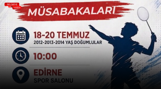 EDİRNE, ANALİG BADMİNTON GRUP MÜSABAKALARINA EV SAHİPLİĞİ YAPACAK