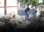 BUÇUKTEPE MEZARLIĞI’NDA ÇEVRE DUVARI ONARIMI SÜRÜYOR